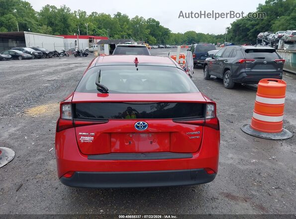 JTDKAMFU0M3144434 2021 TOYOTA PRIUS Red 