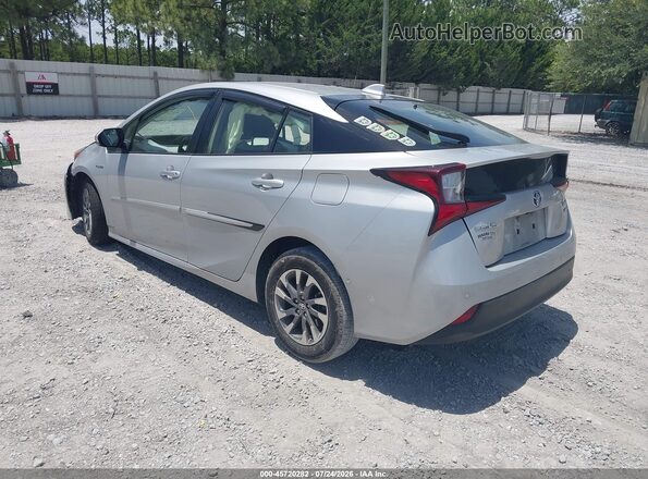JTDKAMFU0N3163129 2022 TOYOTA PRIUS Silver Trasero izquierdo