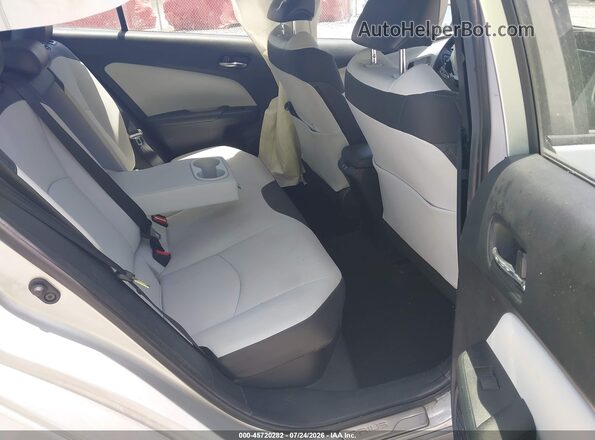 JTDKAMFU0N3163129 2022 TOYOTA PRIUS Silver Vista de la etiqueta del VIN