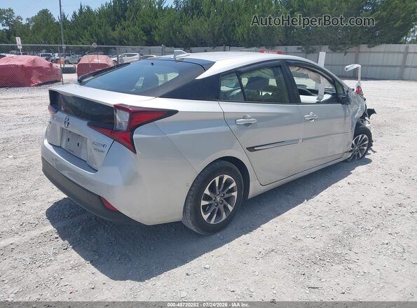 JTDKAMFU0N3163129 2022 TOYOTA PRIUS Silver Trasero derecho
