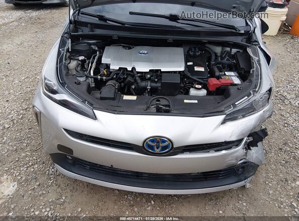 JTDKAMFU0N3168590 2022 TOYOTA PRIUS Silver Հետևի տեսք