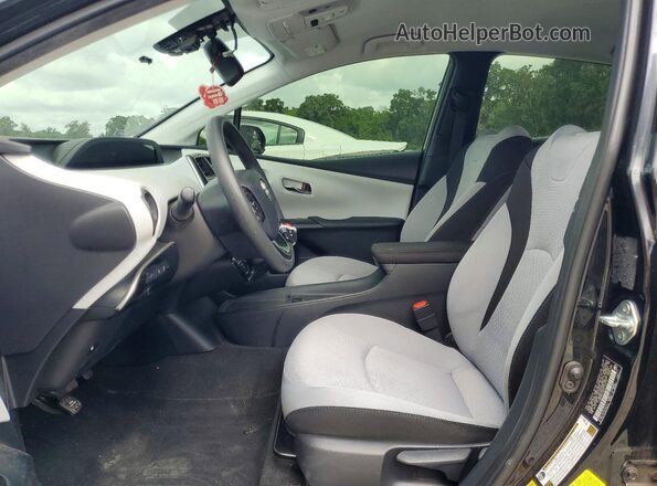 JTDKAMFU0N3179119 2022 TOYOTA PRIUS Black წინა სალონის ხედი