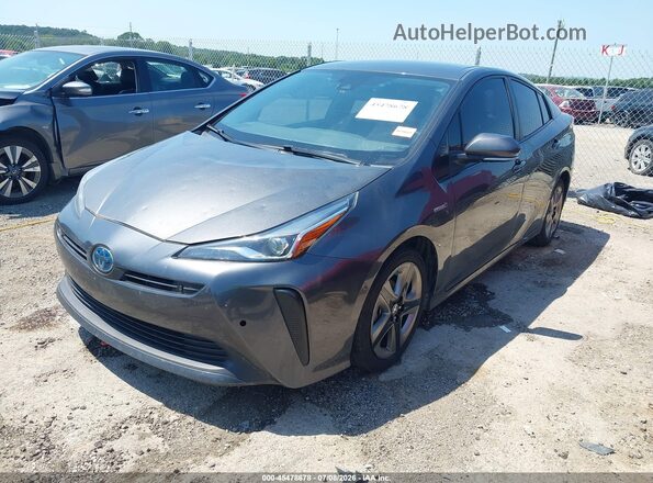 JTDKAMFU1M3138691 2021 TOYOTA PRIUS Gray Front left