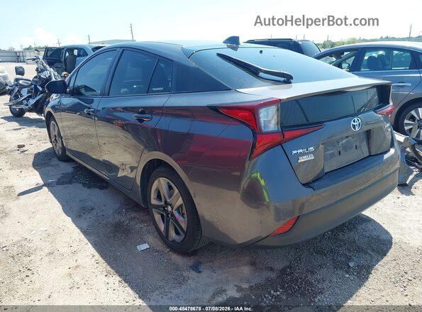 JTDKAMFU1M3138691 2021 TOYOTA PRIUS Gray Rear left