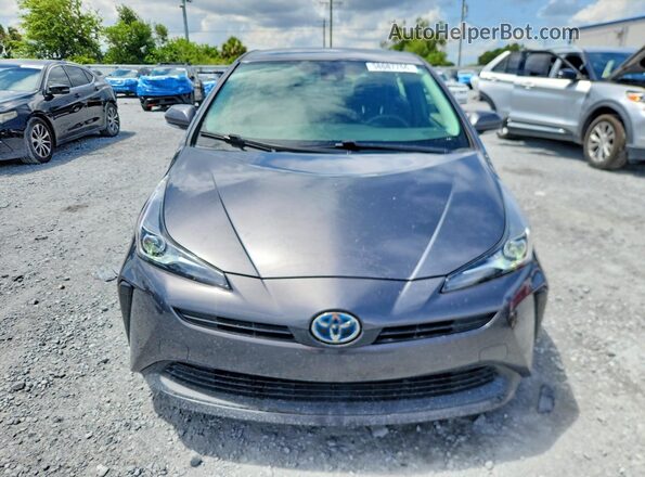 JTDKAMFU1M3147827 2021 TOYOTA PRIUS Gray Widok z przodu