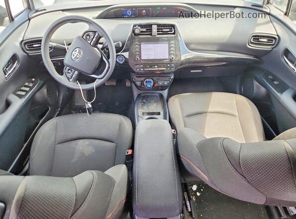 JTDKAMFU1M3147827 2021 TOYOTA PRIUS Gray Widok deski rozdzielczej