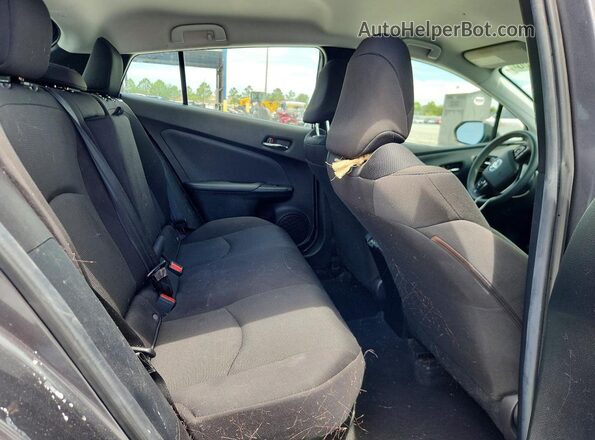 JTDKAMFU1M3147827 2021 TOYOTA PRIUS Gray Widok wnętrza z tyłu