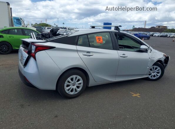 JTDKAMFU1M3151411 2021 TOYOTA PRIUS Серебряный Задняя правая четверть