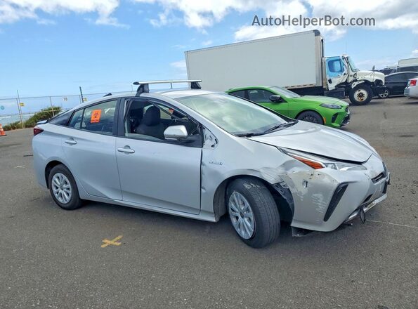 JTDKAMFU1M3151411 2021 TOYOTA PRIUS Серебряный Передняя правая четверть