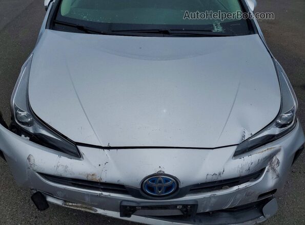 JTDKAMFU1M3151411 2021 TOYOTA PRIUS Серебряный Вид задней части салона