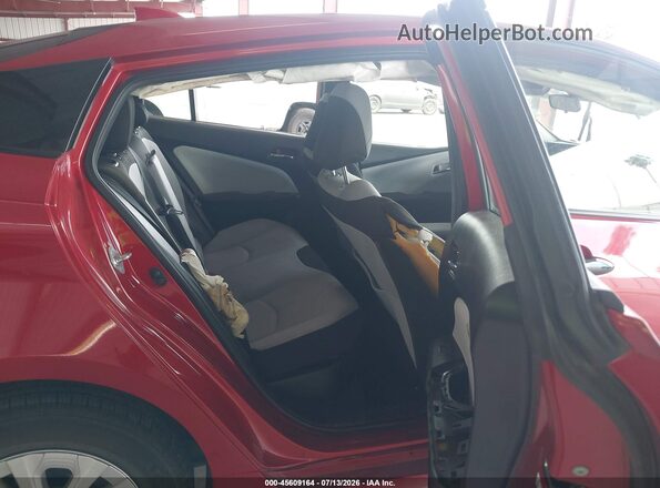 JTDKAMFU1N3163785 2022 TOYOTA PRIUS Red VIN კოდის სტიკერის ხედი