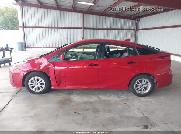 JTDKAMFU1N3163785 2022 TOYOTA PRIUS Red უკანა სალონის ხედი
