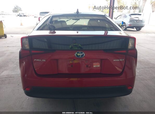 JTDKAMFU1N3163785 2022 TOYOTA PRIUS Red 