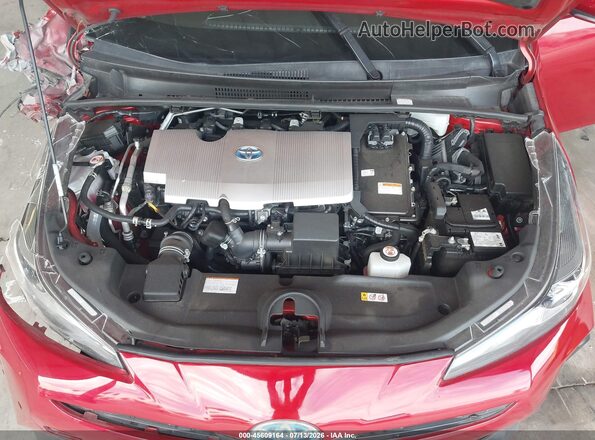 JTDKAMFU1N3163785 2022 TOYOTA PRIUS Red უკანა ხედი