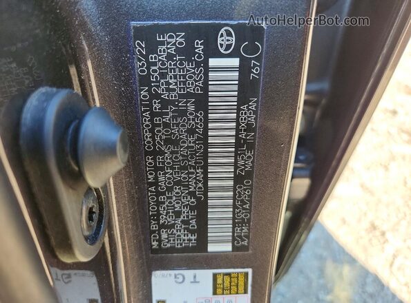 JTDKAMFU1N3174656 2022 TOYOTA PRIUS Gray Widok komory silnika