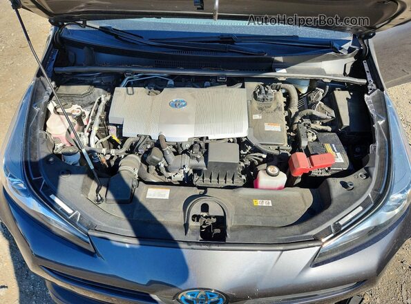 JTDKAMFU1N3174656 2022 TOYOTA PRIUS Gray Widok wnętrza z tyłu