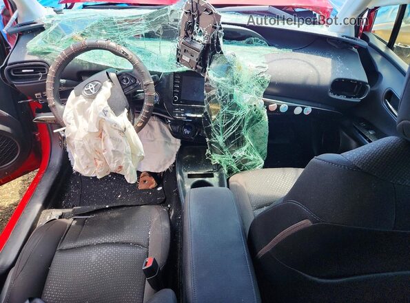JTDKAMFU1N3185673 2022 TOYOTA PRIUS Red Առջևի վահանակի տեսք