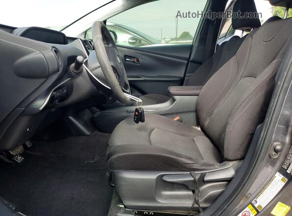 JTDKAMFU2M3132690 2021 TOYOTA PRIUS Серый Вид салона спереди