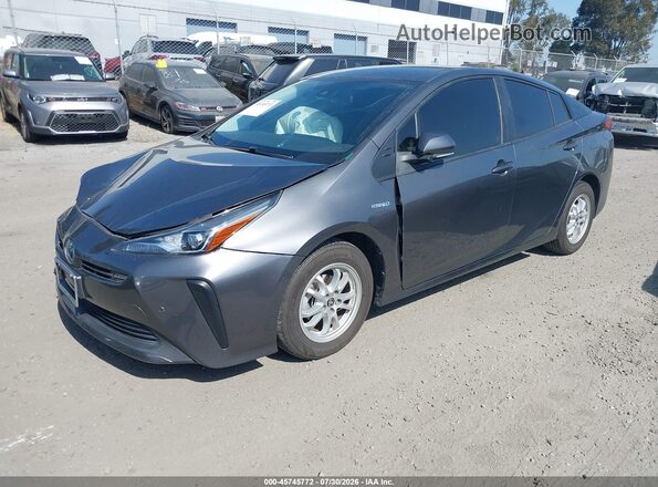 JTDKAMFU2M3138618 2021 TOYOTA PRIUS Gray Przód lewy