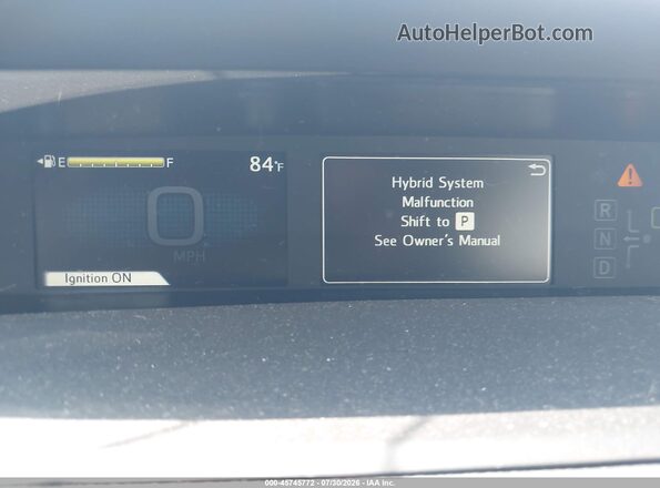 JTDKAMFU2M3138618 2021 TOYOTA PRIUS Gray Widok tylnych siedzeń