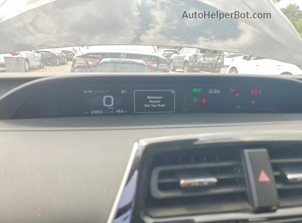 JTDKAMFU2M3147206 2021 TOYOTA PRIUS Black Vista del cuadro de instrumentos
