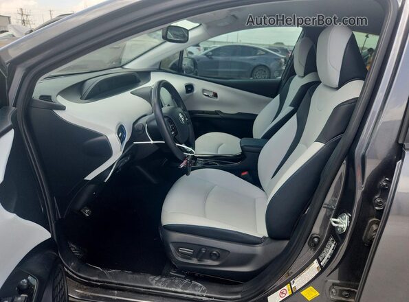 JTDKAMFU2N3168560 2022 TOYOTA PRIUS Gray Front interior view