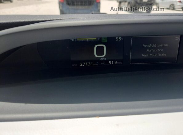 JTDKAMFU2N3168560 2022 TOYOTA PRIUS Gray Instrument cluster view