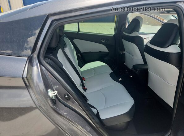 JTDKAMFU2N3168560 2022 TOYOTA PRIUS Gray Rear seats view