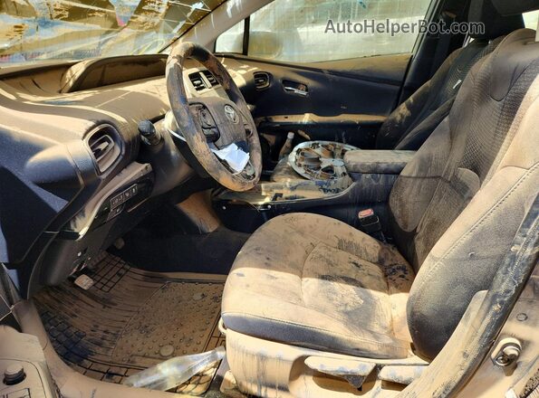 JTDKAMFU2N3170406 2022 TOYOTA PRIUS Gray Widok wnętrza z przodu