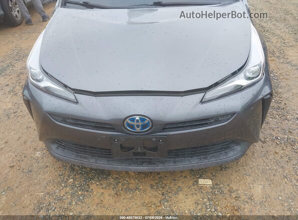 JTDKAMFU2N3176741 2022 TOYOTA PRIUS Gray Widok wnętrza z tyłu