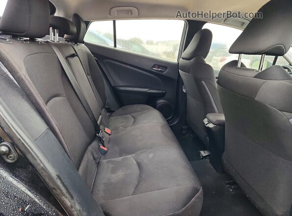 JTDKAMFU3M3141110 2021 TOYOTA PRIUS Black Vista de los asientos traseros