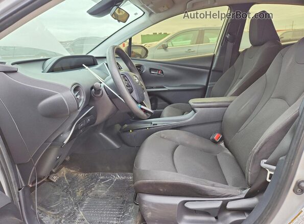 JTDKAMFU3N3159334 2022 TOYOTA PRIUS Серебряный Вид салона спереди