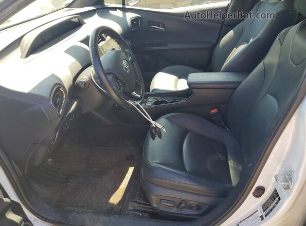 JTDKAMFU4M3128205 2021 TOYOTA PRIUS White Widok wnętrza z przodu