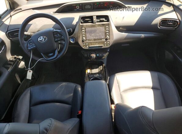JTDKAMFU4M3128205 2021 TOYOTA PRIUS White Widok deski rozdzielczej