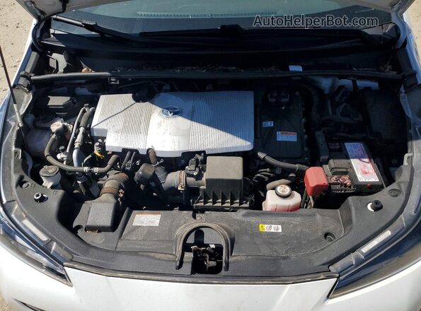 JTDKAMFU4M3128205 2021 TOYOTA PRIUS White Widok wnętrza z tyłu