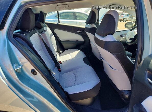 JTDKAMFU4M3143612 2021 TOYOTA PRIUS Turquoise Rear seats view