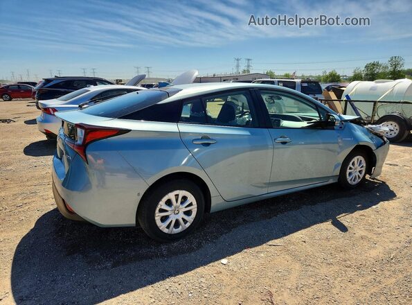 JTDKAMFU4M3143612 2021 TOYOTA PRIUS Turquoise Rear right