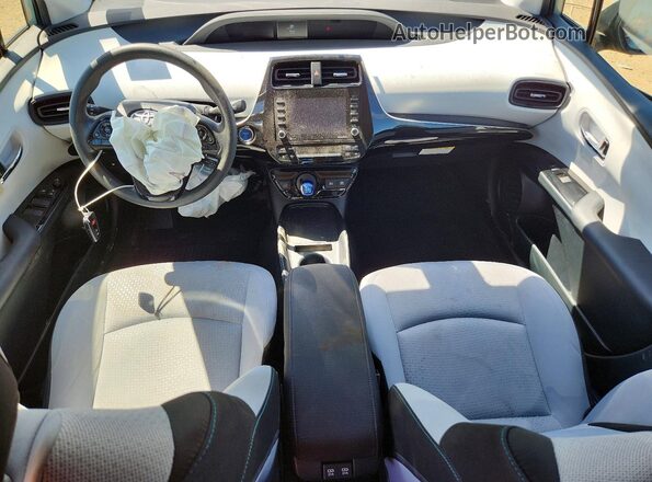 JTDKAMFU4M3143612 2021 TOYOTA PRIUS Turquoise Dashboard view