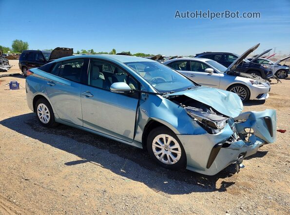 JTDKAMFU4M3143612 2021 TOYOTA PRIUS Turquoise Front right