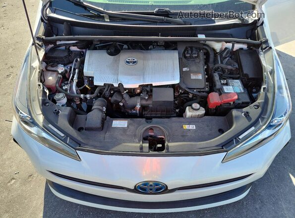 JTDKAMFU4M3147949 2021 TOYOTA PRIUS White Вид задньої частини салону