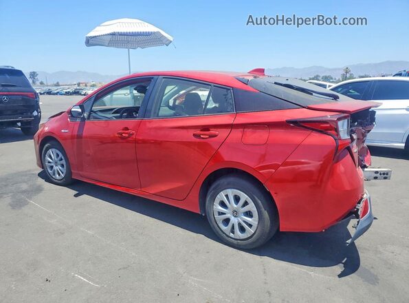 JTDKAMFU4M3148924 2021 TOYOTA PRIUS Red Trasero izquierdo