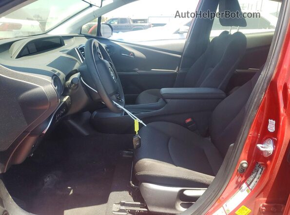 JTDKAMFU4M3148924 2021 TOYOTA PRIUS Red Vista interior delantera
