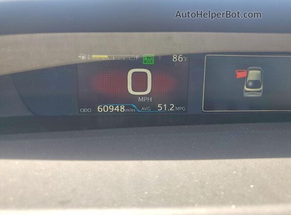 JTDKAMFU4M3148924 2021 TOYOTA PRIUS Red Vista del cuadro de instrumentos