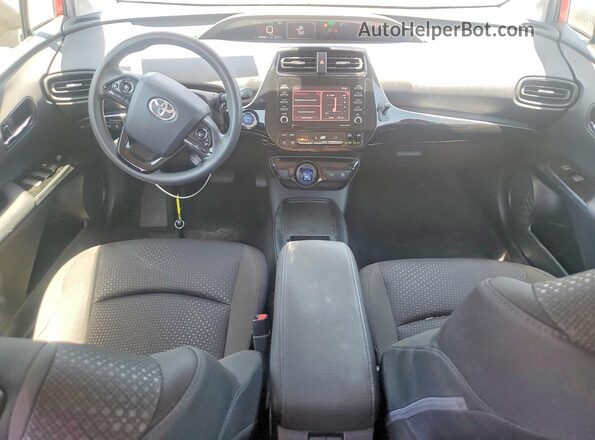 JTDKAMFU4M3148924 2021 TOYOTA PRIUS Red Vista del salpicadero