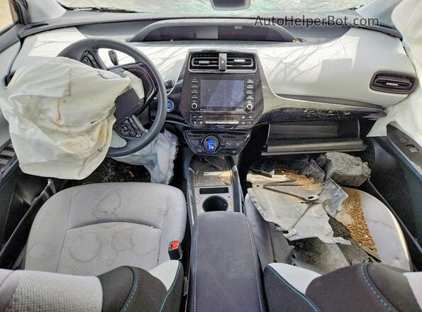 JTDKAMFU4N3167295 2022 TOYOTA PRIUS Black Widok deski rozdzielczej