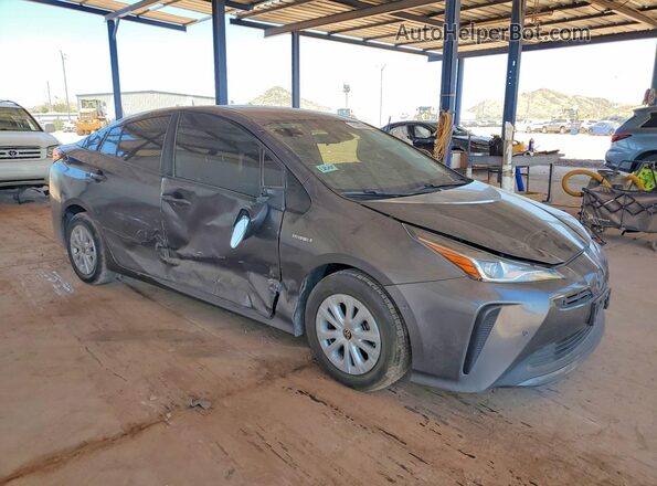 JTDKAMFU5M3143893 2021 TOYOTA PRIUS Gray Delantero derecho