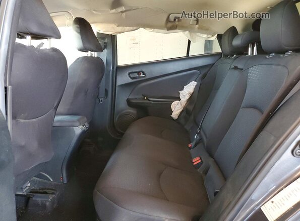 JTDKAMFU5M3143893 2021 TOYOTA PRIUS Gray Vista de los asientos traseros