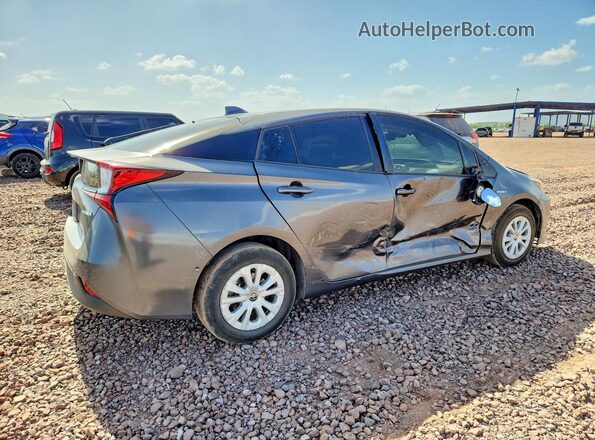 JTDKAMFU5M3143893 2021 TOYOTA PRIUS Gray Trasero derecho