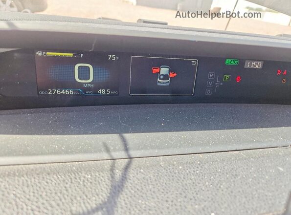JTDKAMFU5M3143893 2021 TOYOTA PRIUS Gray Vista del cuadro de instrumentos