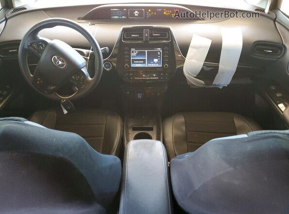 JTDKAMFU5M3143893 2021 TOYOTA PRIUS Gray Vista del salpicadero